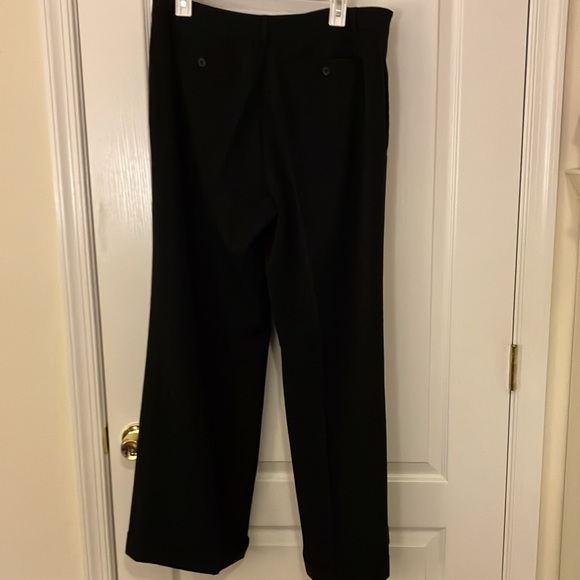 Size 14 black stretch woven poly rayon 4 pocket trousers (1st pair) - Picture 4 of 10
